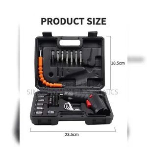 47pc Rechargeable Drill Screw Driver Tool Box Set