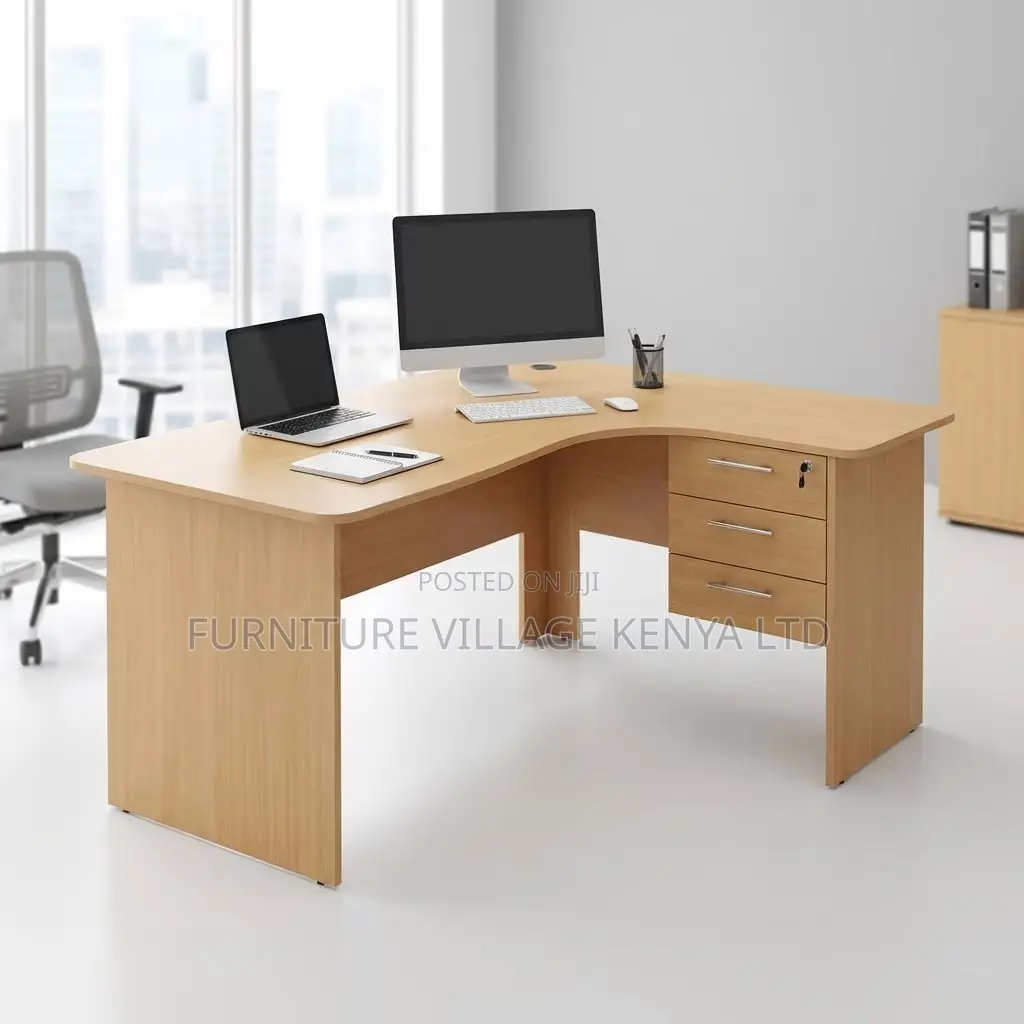 Curved Home Computer Desk.