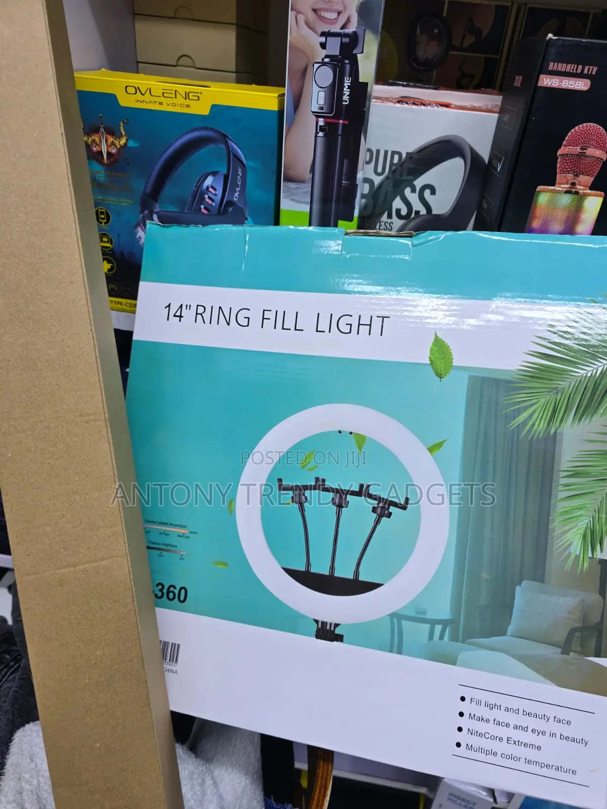 Qx360 Professional Ring Light Kit With Adjustable Lighting