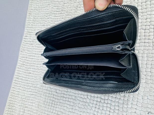 Gucci Interlocking Gg Black Leather Zip-Around Long Wallet - thumbnail 3