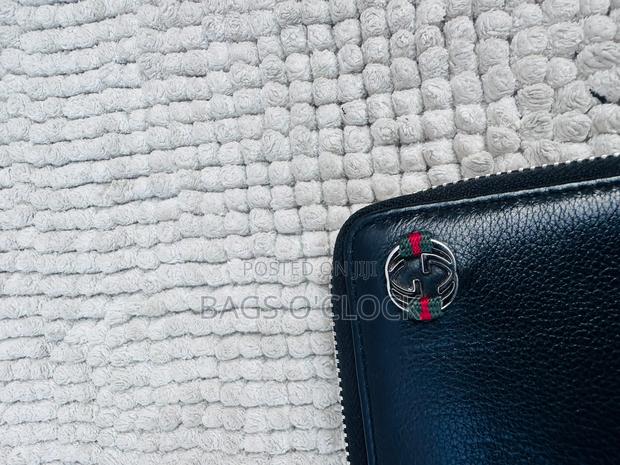 Gucci Interlocking Gg Black Leather Zip-Around Long Wallet - thumbnail 4