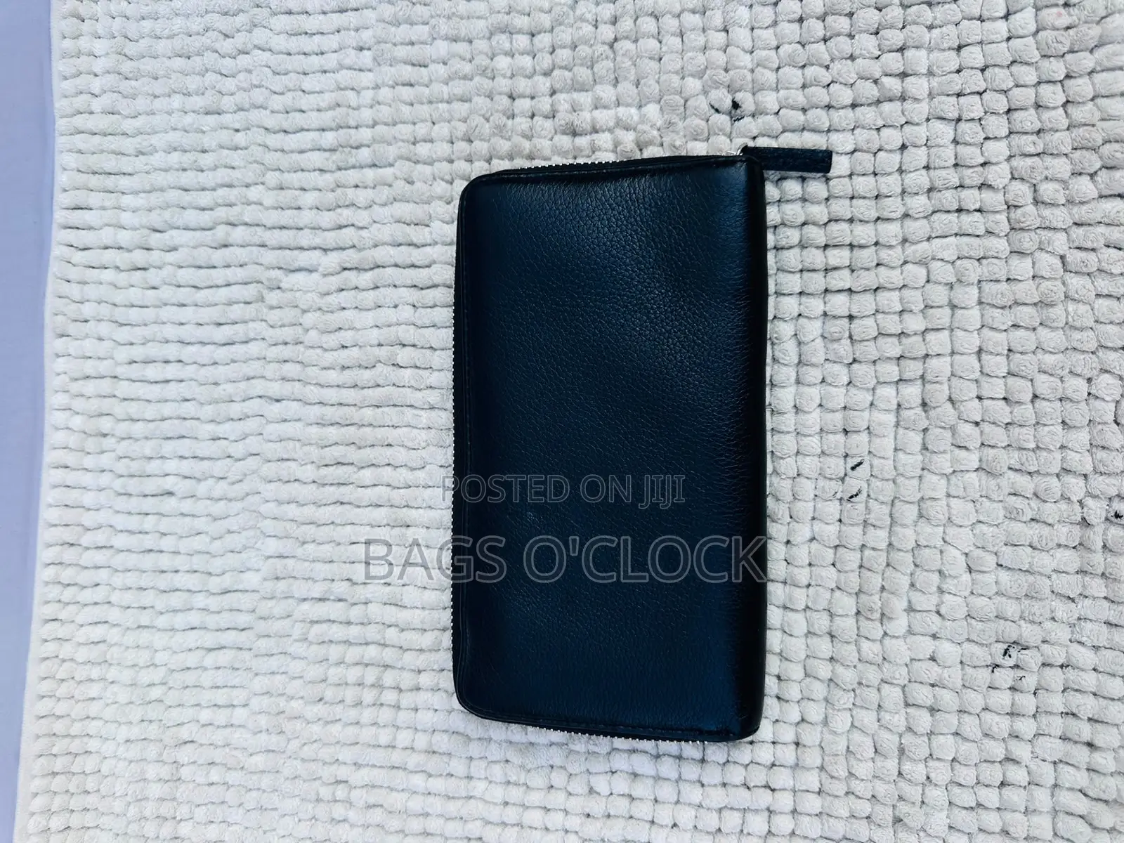 Gucci Interlocking Gg Black Leather Zip-Around Long Wallet