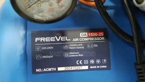 Freevel 25l Air Compressor 2hp 1500w. Air Compressor