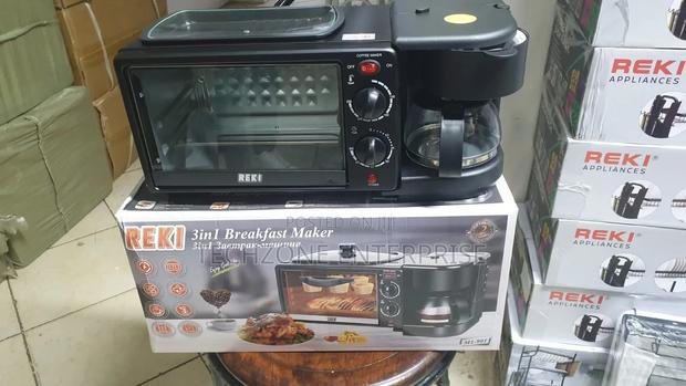 Reki 3 in 1 Breakfast Maker, Toaster,Oven, Coffee Maker 