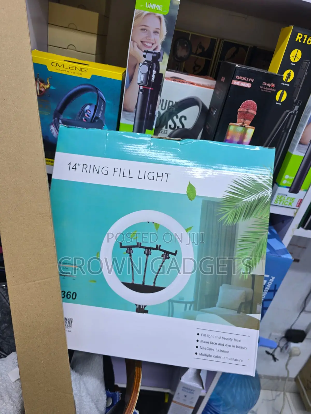 Qx360 Ring Light With Phone Holder for Content Creation
