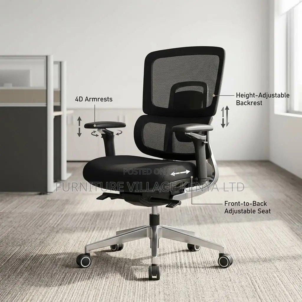 Modern Orthopedic Mesh Chair.