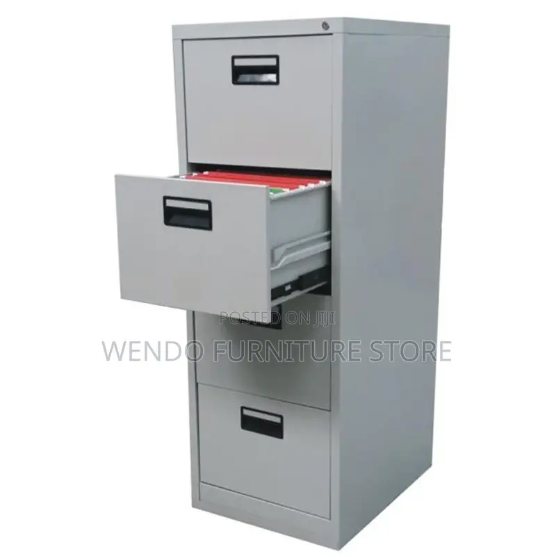 Office Cabinet; Steel Office Cabinet With Four Drawers