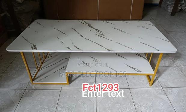 Executive White Marble Coffee Table