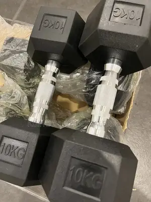 10kg Hexagonal Dumbbells