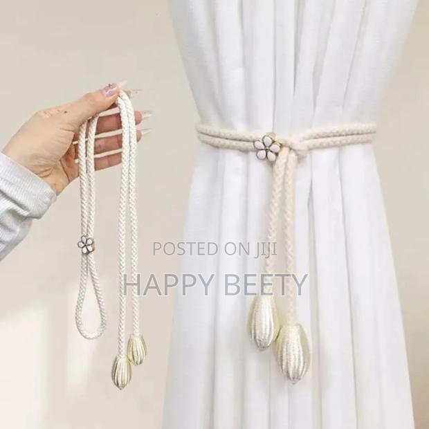Modern Eco Friendly Fabric Adjustable Curtain Tieback - main view