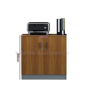 Simple Wooden 2-Door File Cabinet.