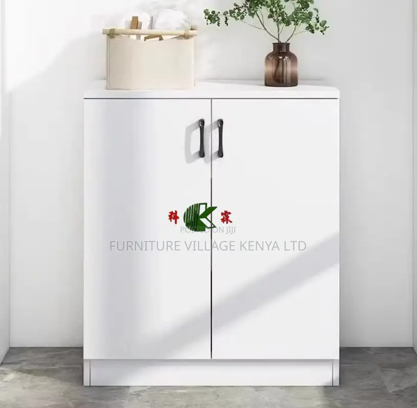 Simple Wooden 2-Door File Cabinet.