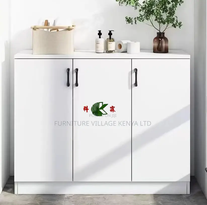 Simple Wooden 2-Door File Cabinet.