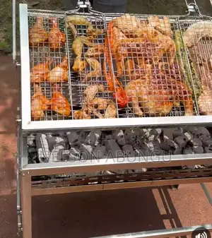 Flipping/Rotating Roasting Choma/Barbecue Grill