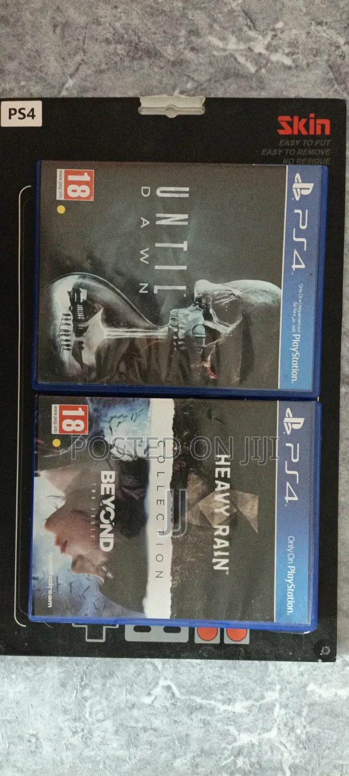 Ps4 Slightly Used,2 Controllers+Covers,3 Games and Ps4 Skin