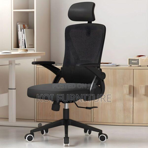 Office Chair : Premium High-Back Mesh Office Chair