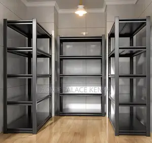 Steel Rack: Heavy-Duty 5-Tier Metal Display Rack