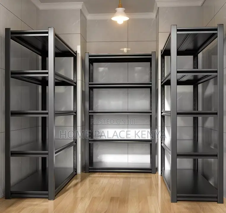 Steel Rack: Heavy-Duty 5-Tier Metal Display Rack