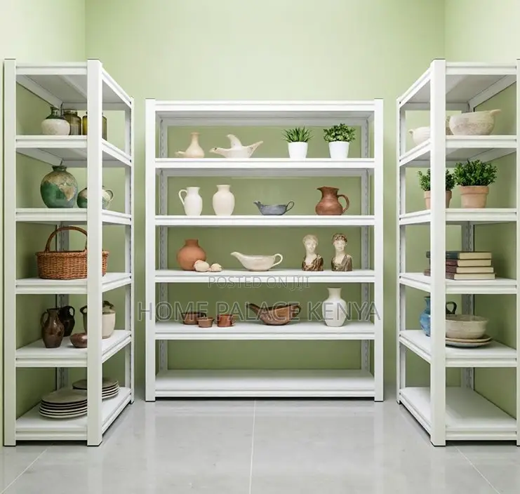 Steel Rack: Heavy-Duty 5-Tier Metal Display Rack
