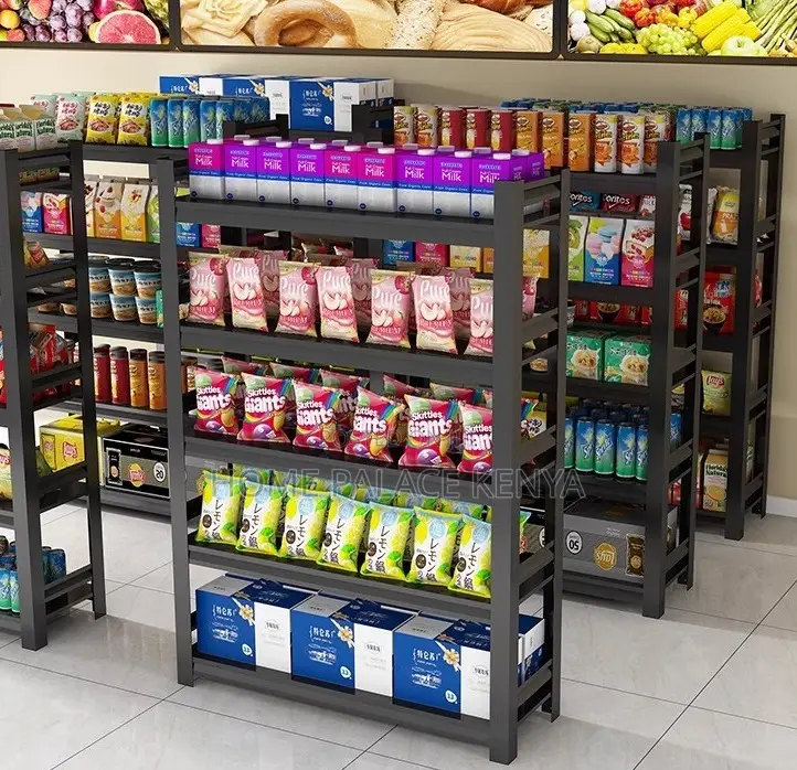 Steel Rack: Heavy-Duty 5-Tier Metal Display Rack