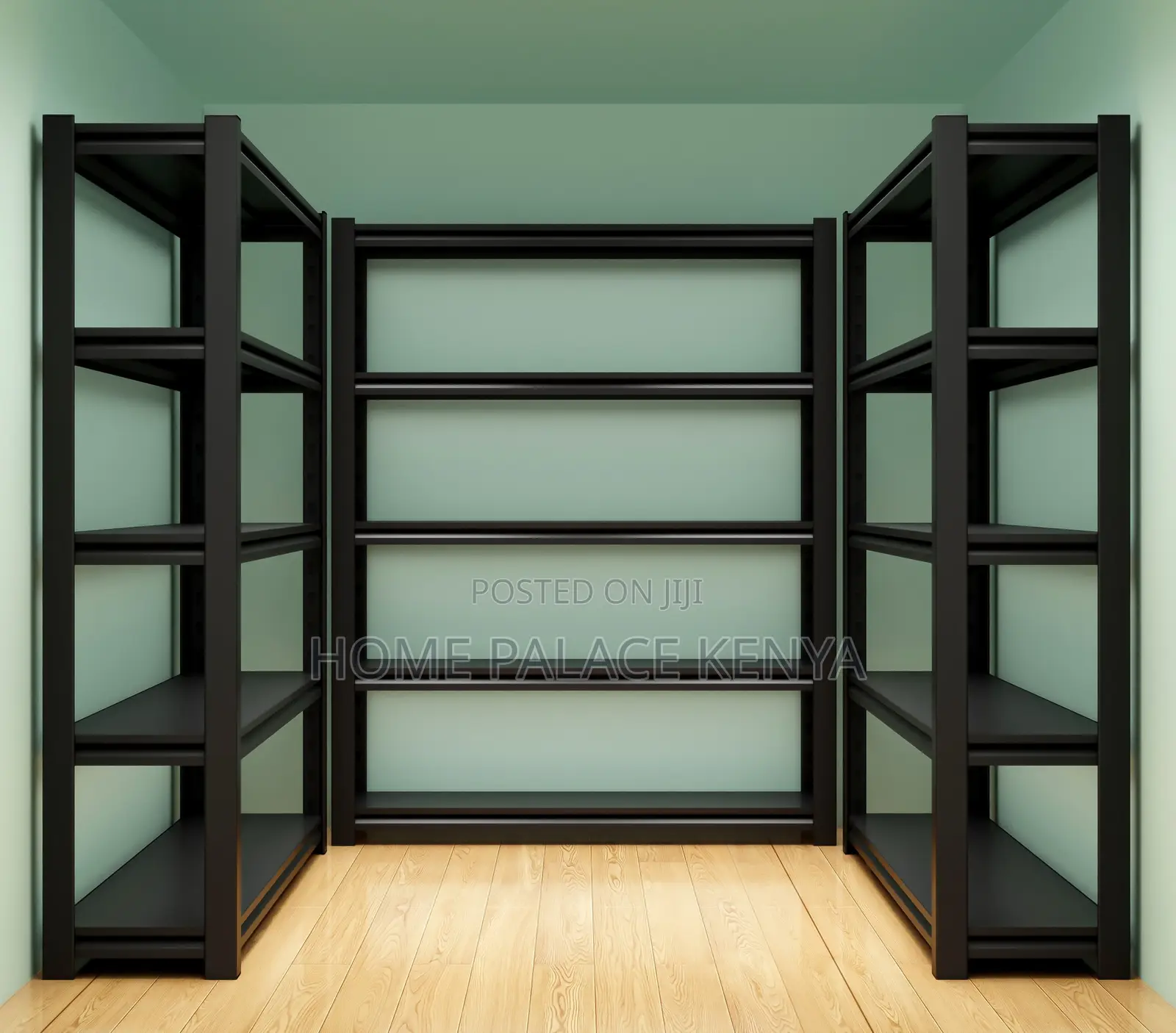 Steel Rack: Heavy-Duty 5-Tier Metal Display Rack