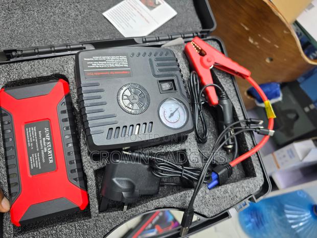 Multi-Function Jump Starter With Air Pump and Usb Charger - thumbnail 2