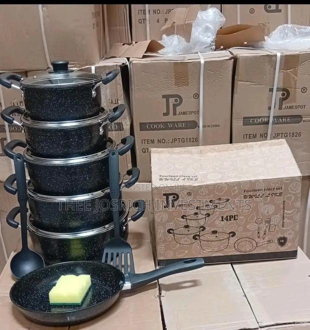 New Model 14 Pieces Jp Non Stick Cookware Set