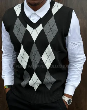 Men's Diamond Half Sweaters