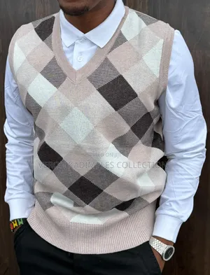 Men's Diamond Half Sweaters