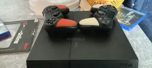 Ps4 Slightly Used,2 Controllers+Covers,3 Games and Ps4 Skin