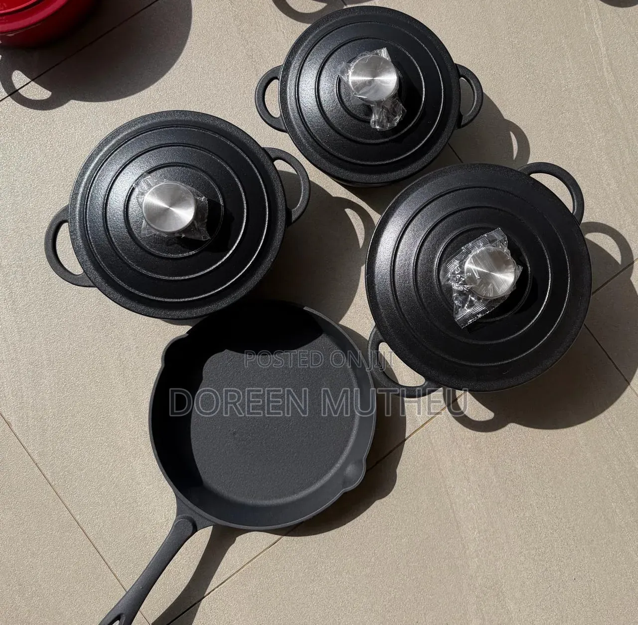 7pcs Enamelcast Iron Cook Wear