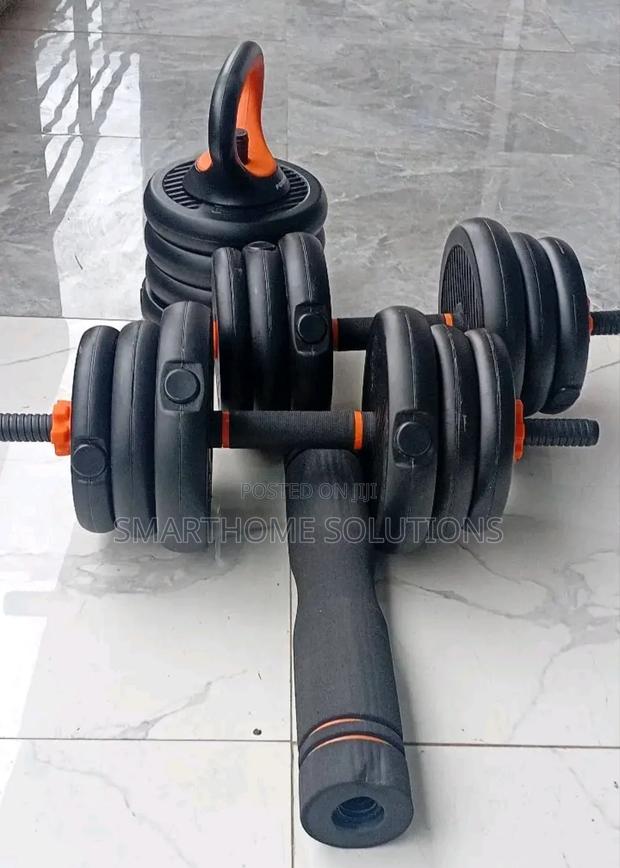30kg Dumbbell/Barbell Set Adjustable Weights With Spin Locks