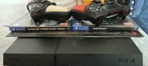 Ps4 Slightly Used,2 Controllers+Covers,3 Games and Ps4 Skin