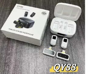 ~ Qy88 Wireless Mic Set With Charging Case