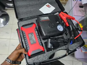 12v Emergency Battery Booster With Tire Inflator Pump