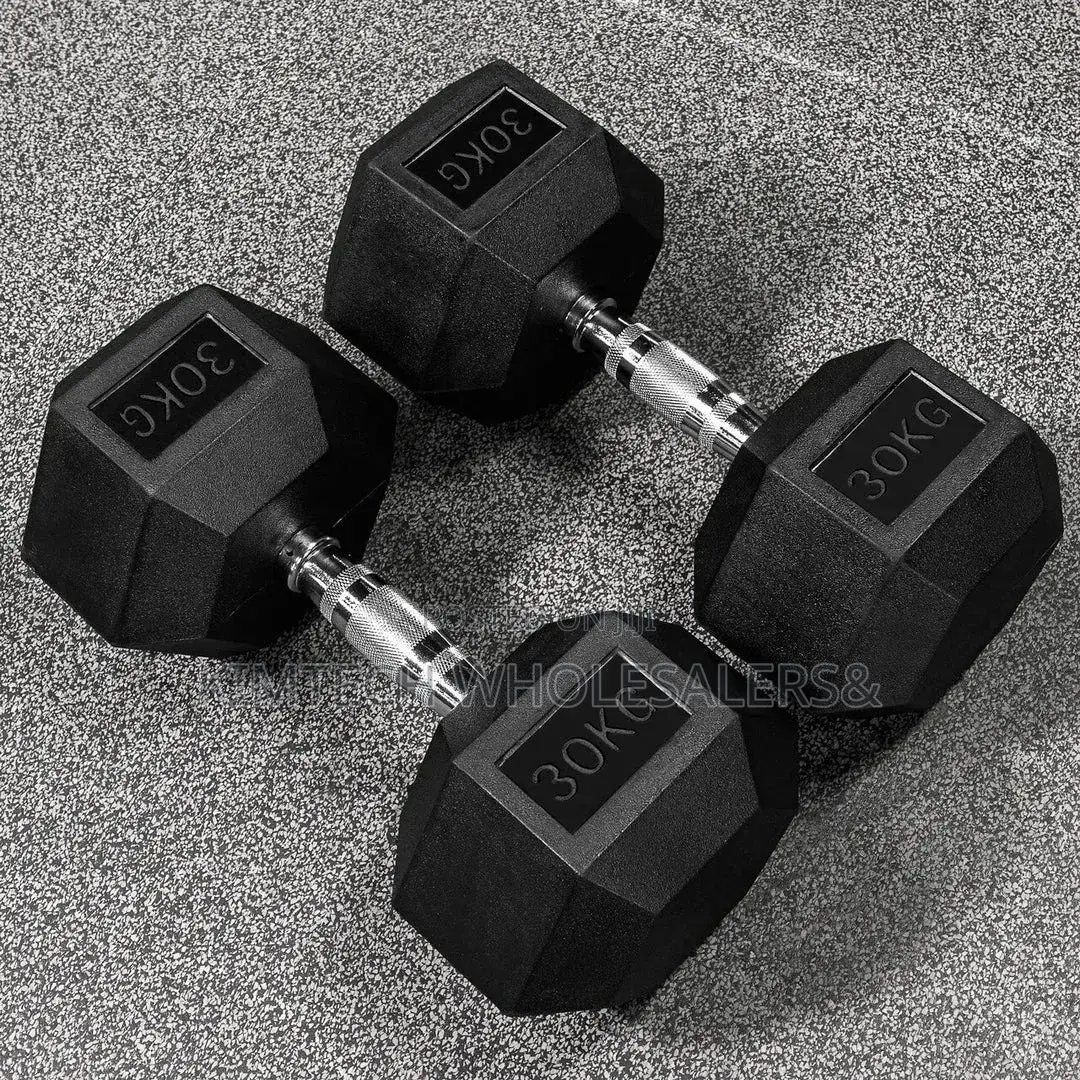 30kg Hexagonal Dumbbells