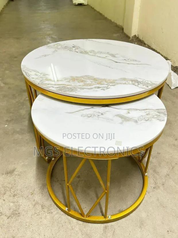 Modern Luxury 2in1 Pure Marble Nesting Tables.