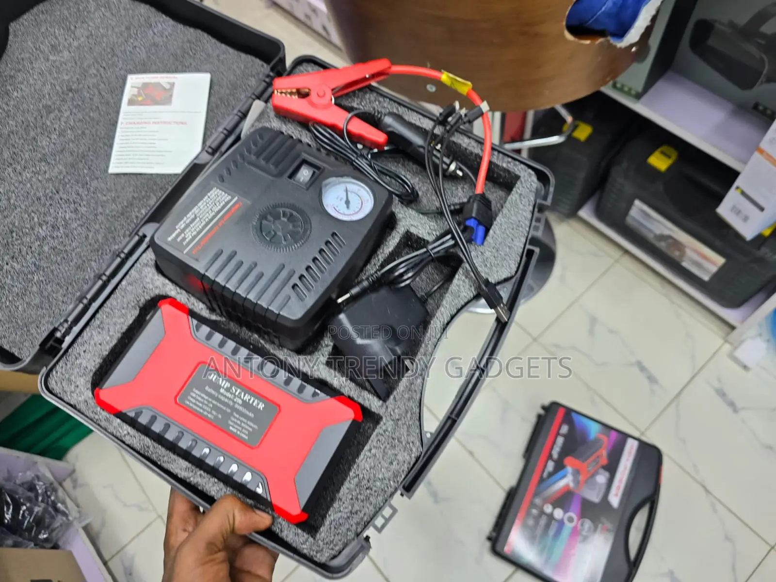 Multi-Purpose Vehicle Jump Starter With Carrying Case