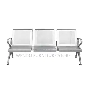Office Bench; Three Seaters Metallic Bench