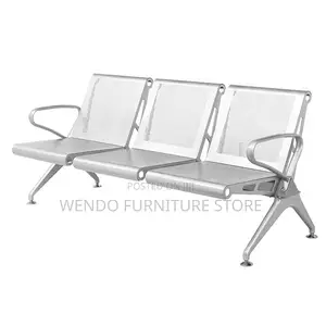 Office Bench; Three Seaters Metallic Bench