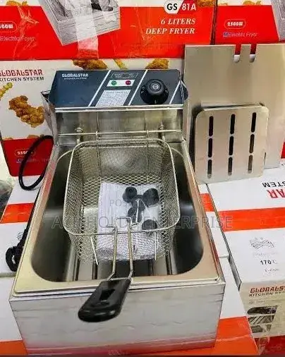 Globalstar Stainless Single Deep Fat Fryer - 6 Litres (2500watts)