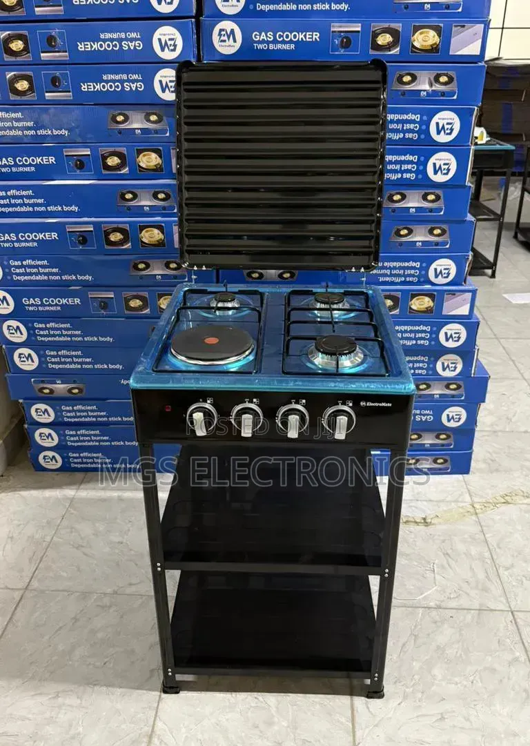 Electromate 3+1 Standing Cooker With Shelves  