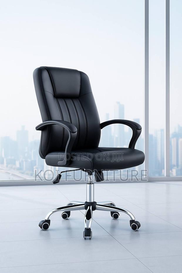 Office Chair : High Back Executive Office Chair With Padded Armrests