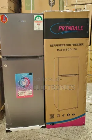 Primdale 138 Litres Large Capacity Double Door Refrigerator Fridge