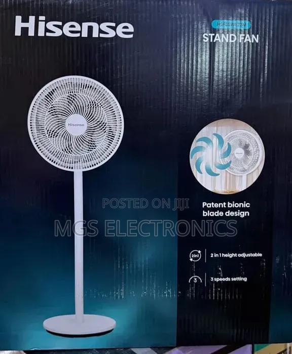16 Inches Hisense Standing Fan With Fan Power Saving 65% With Remote