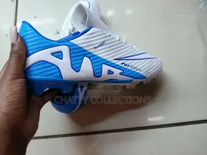 Blue and White Air Zoom Unisex Football Boots Size 40 to 45