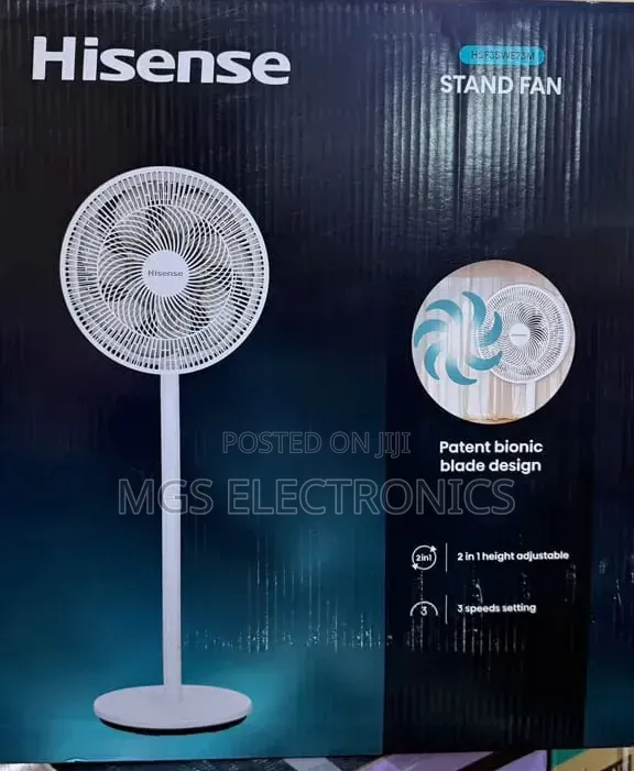 16 Inches Hisense Standing Fan With Fan Power Saving 65%