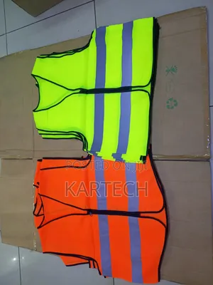 Fluorescent Safety Reflector Jacket With Zip