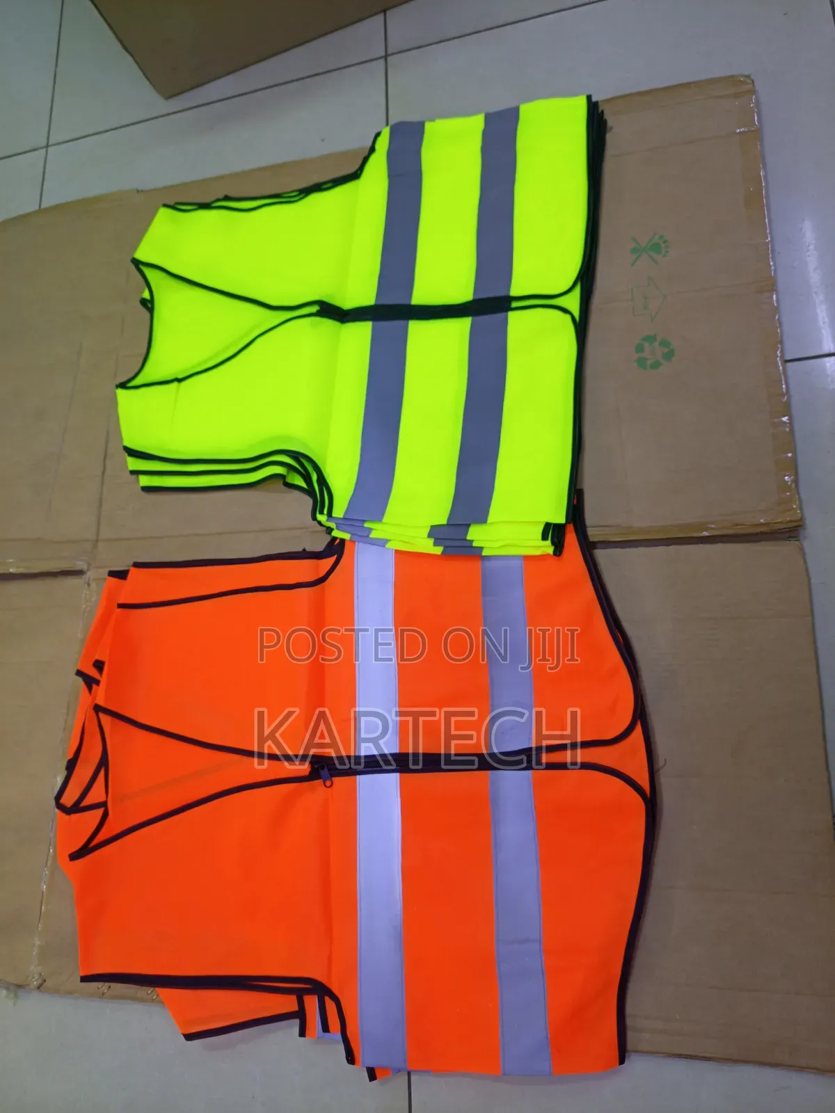 Construction Reflective Vest With Zipper