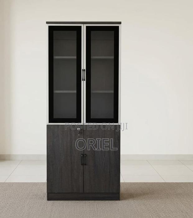 Office Cabinet : 2-Door Wooden Office Files Storage Cabinet